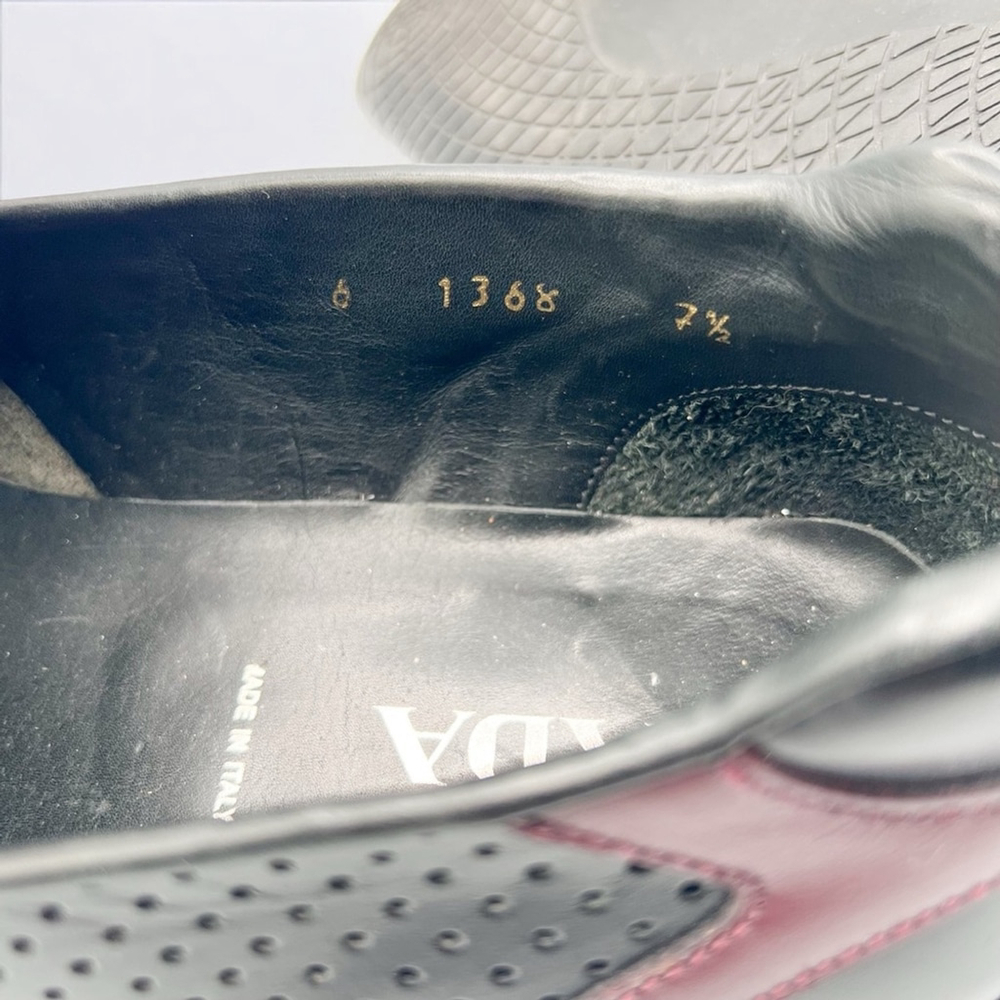 Prada Black Leather Slip-On Loafers - Picture 7 of 9